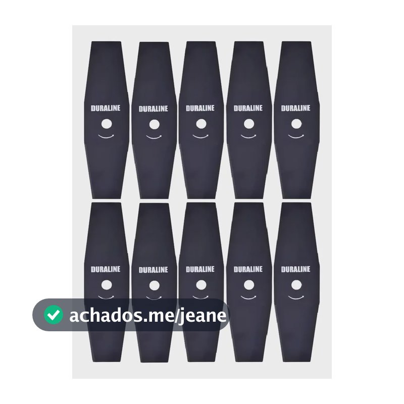 Kit 10 Lâminas 2 Ponta P/ Roçadeira Stihl Fs 160/220/280/290