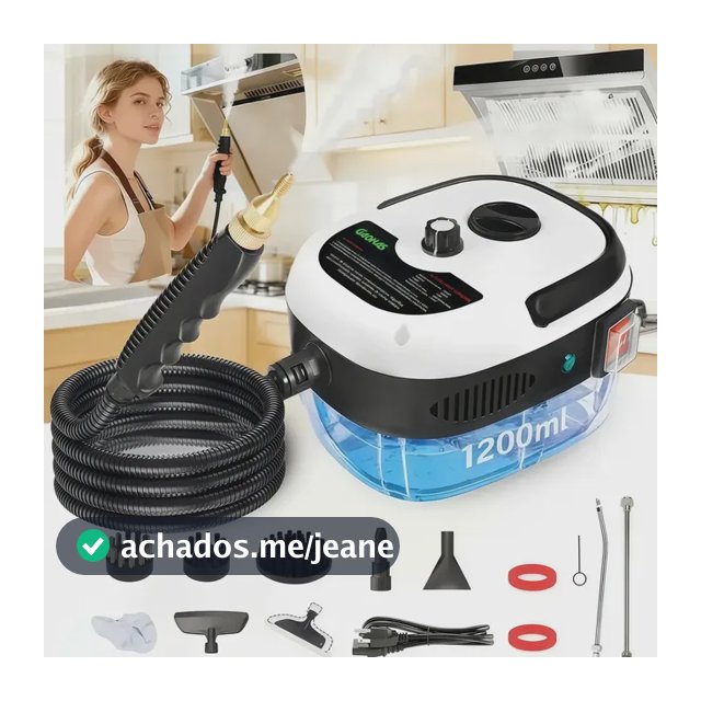 Limpador A Vapor De Alta Temperatura E Alta Pressão 2500w Branco JMJN Maquina Limpeza Vapor Vaporizador Portátil