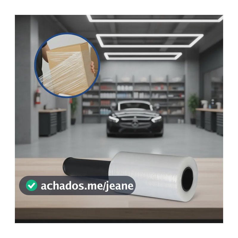 100 Metros Filme Stretch Rolinho Plástico Volante Câmbio