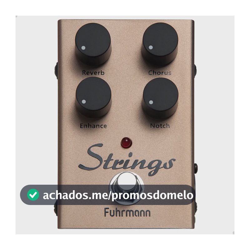 Pedal Fuhrmann Para Violão Profissional Efeito Strings Cor Marrom