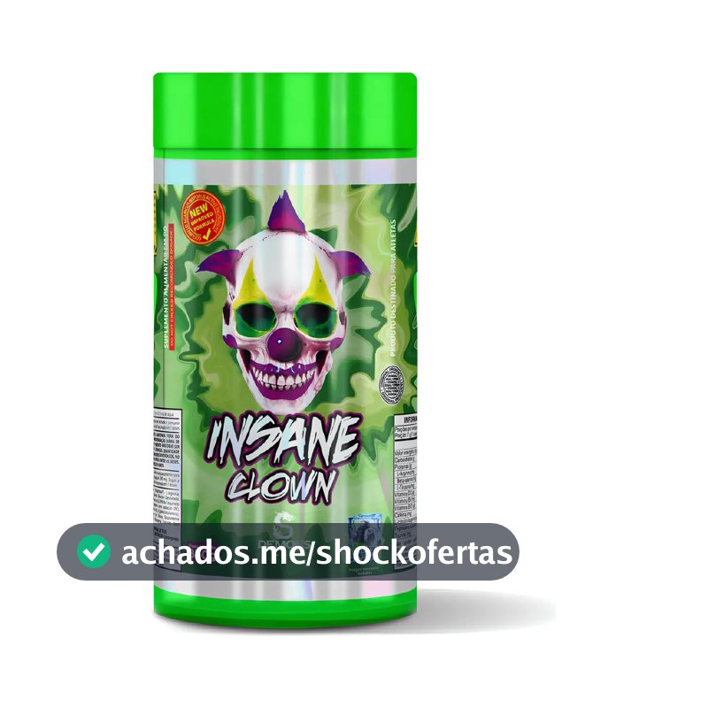 Suplemento em pó Demons Lab Beta alanina Pré Treino Insane Clown 350g Demons sabor Blueberry x 350g
