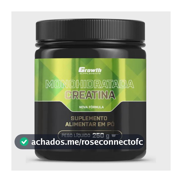 Creatina Growth Supplements Monohidratada em pó Sem sabor x 250g