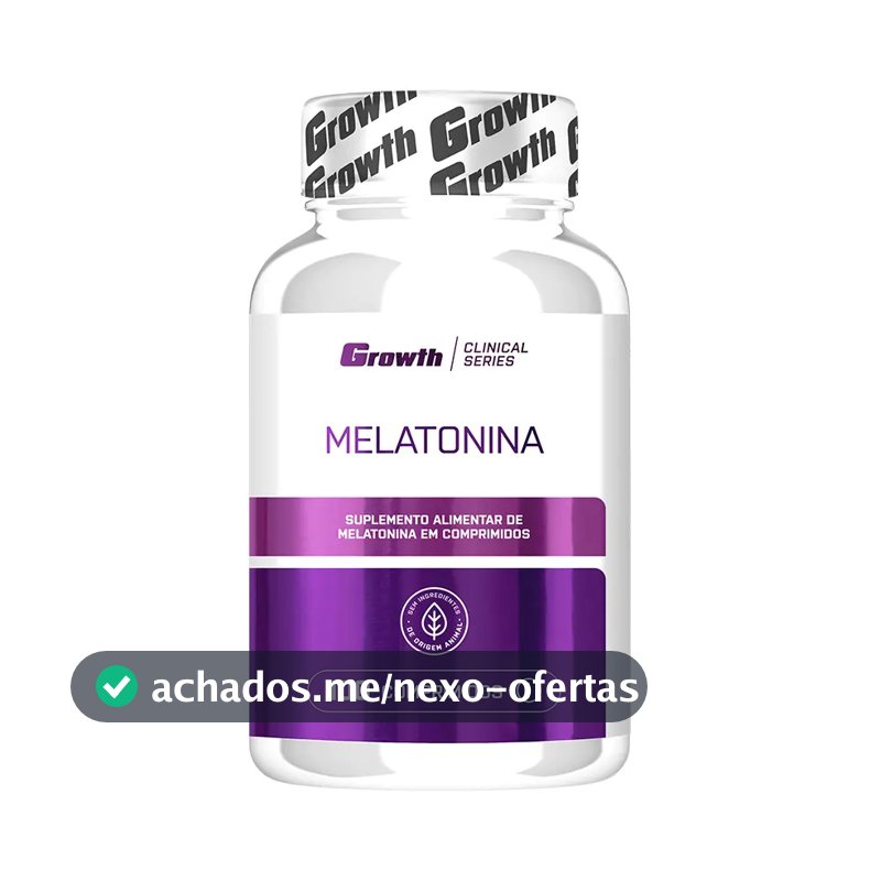 Melatonina (0.21mg) 100 Comprimidos Growth Supplements - Sem Sabor