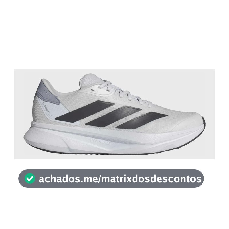 Tênis Masculino Corrida Duramo Sl 2 adidas Branco Liso 42 Br