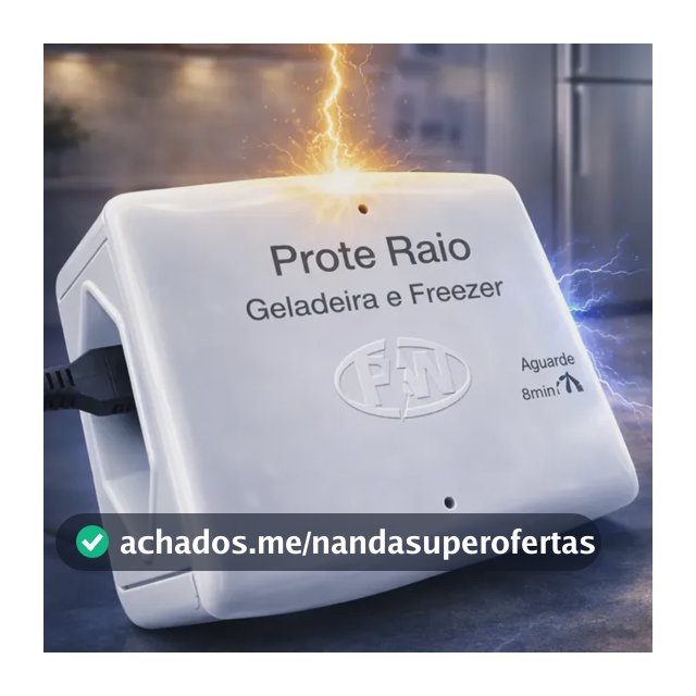 Protetor De Raio E Quedas De Energia Para Geladeira Original 110v Branco