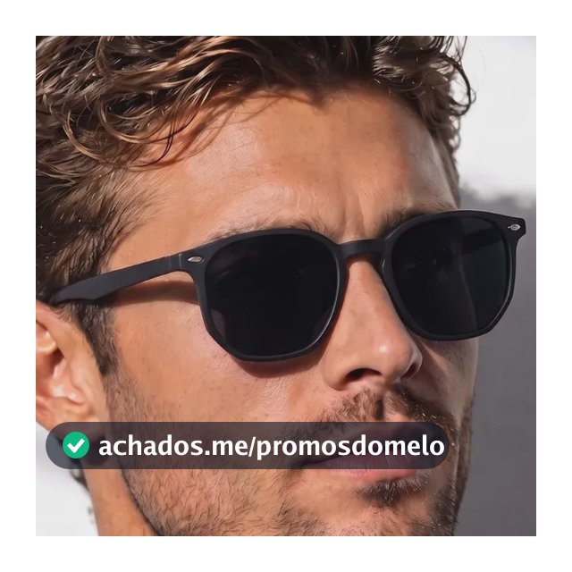 Óculos De Sol Escuro Masculino Unissex Tendencia Premium Armação Preta/ Lente Preta (oculos Preto Masculino)
