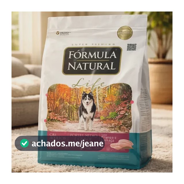 Fórmula Natural Life Cães Adultos Portes Médio E Grande Frango E Linhaça 15 kg