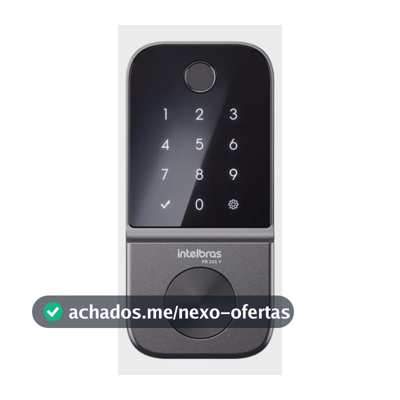 Fechadura Digital de Embutir Biométrica FR 221V Intelbras