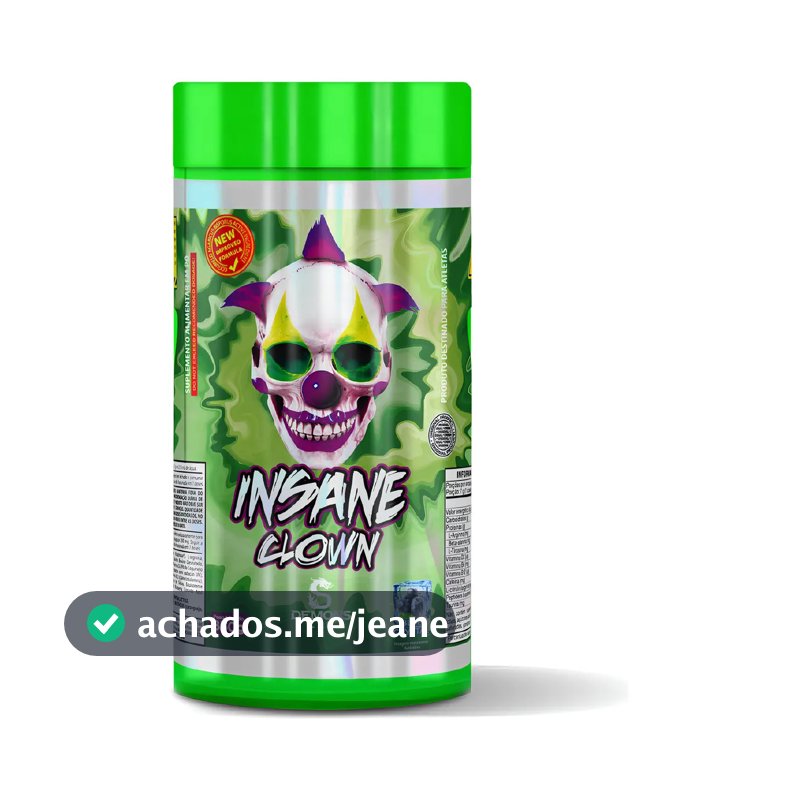Suplemento em pó Demons Lab Beta alanina Pré Treino Insane Clown 350g Demons sabor Blueberry x 350g