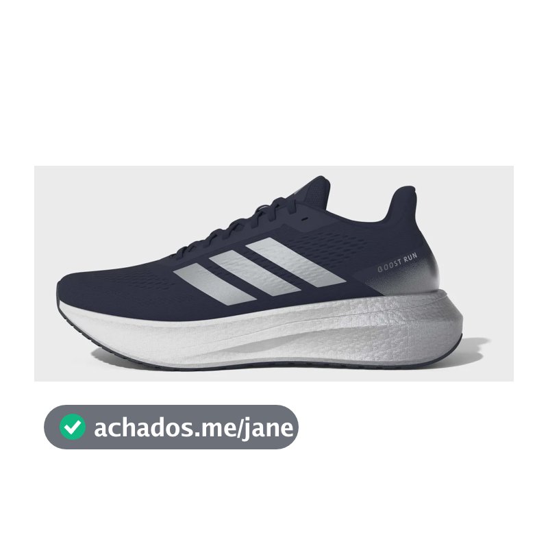 Tênis Masculino Boost Run adidas Azul Liso 42 Br