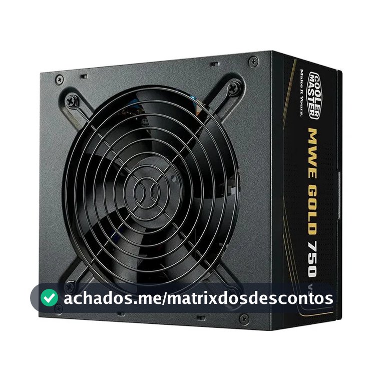 Fonte Cooler Master Mwe 750 V3 750w Atx 3.1 Preto