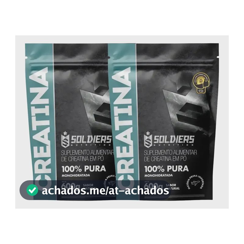 Creatina Soldiers Nutrition em pó Sem sabor x 1.2kg 2 un