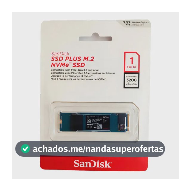 Ssd M.2 1tb Sandisk Plus Nvme 2280