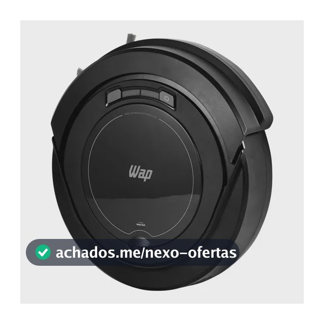 Robô aspirador Robot W90 varre aspira e passa pano 30w Wap cor preto