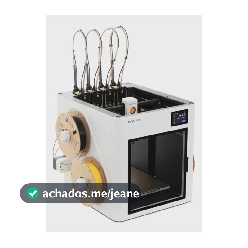 Impressora 3d Snapmaker U1 Fdm Com 4 Bicos Independentes 127/220v Branco