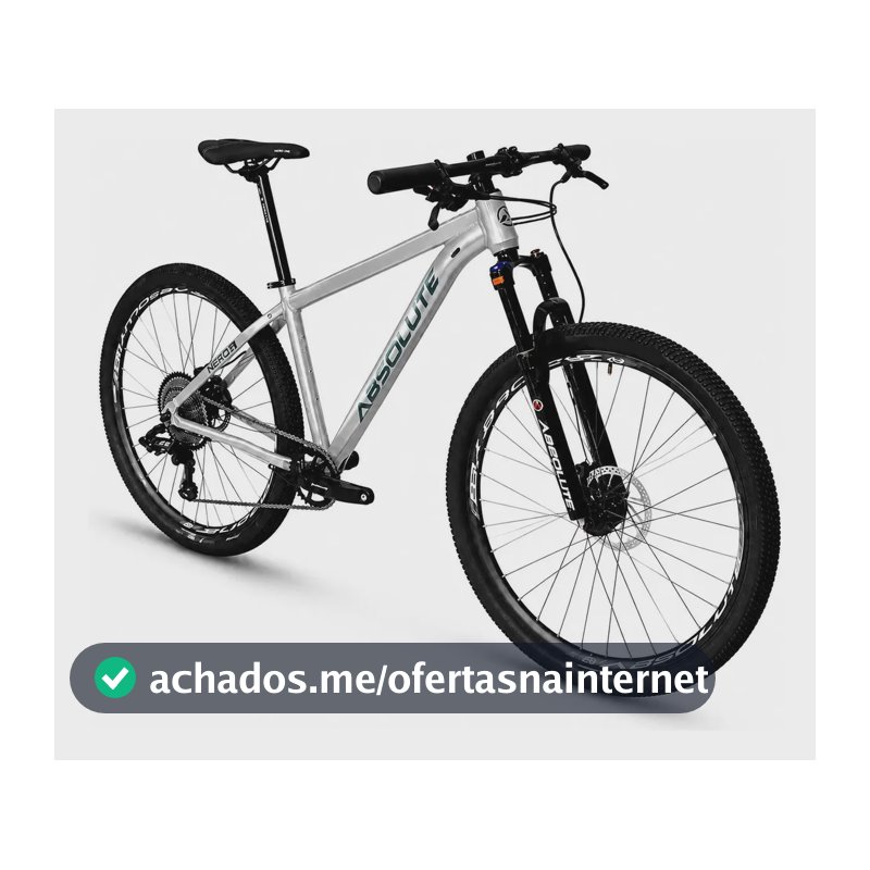 Bicicleta Absolute Nero6 1x12v Aro29 Freiohidráulico - Cores Prata 17 Ou 19