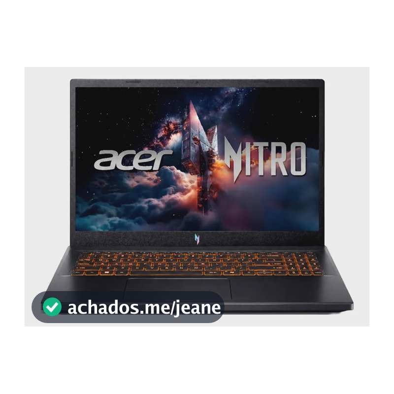 Notebook Gamer 15.6" Acer Nitro V 15 com Processador Intel Core i7 de 13ª Geração Placa de Vídeo NVIDIA GeForce RTX 4050 com 6GB Memória RAM de 8GB DDR5 SSD de 512GB Tela IPS 165Hz Linux