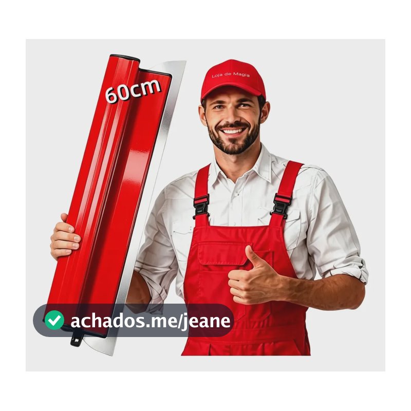 Desempenadeira Aço Inox 60cm Para Passar Massa Corrida