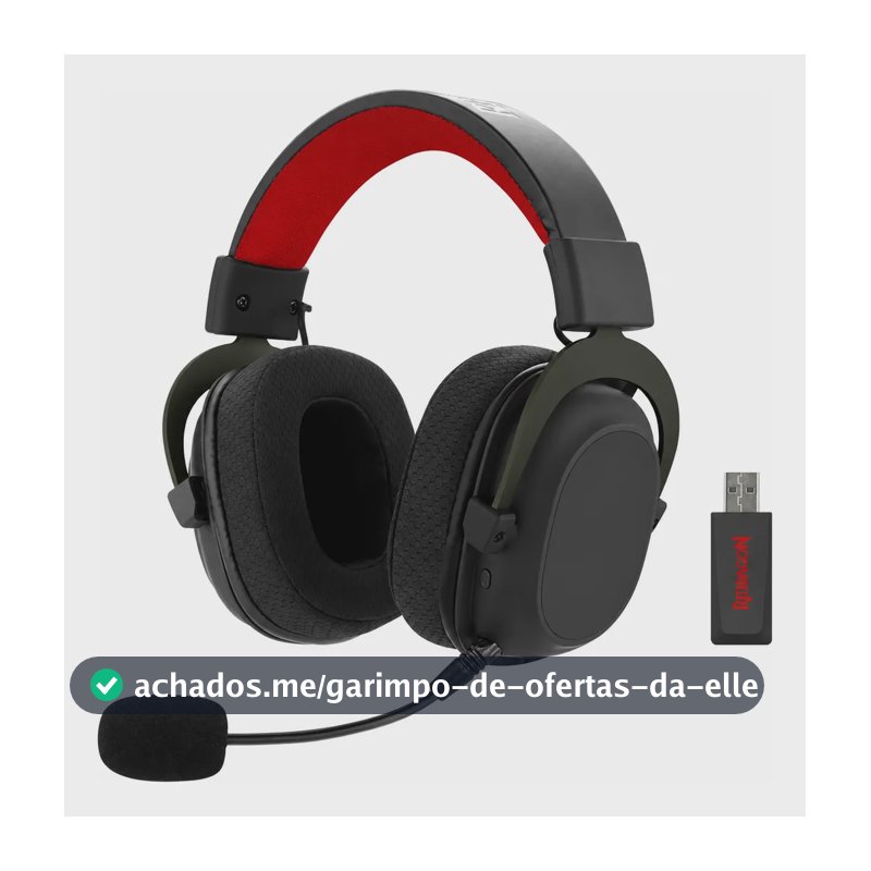 Headset Redragon Zeus Pro Wireless H510-pro Preto