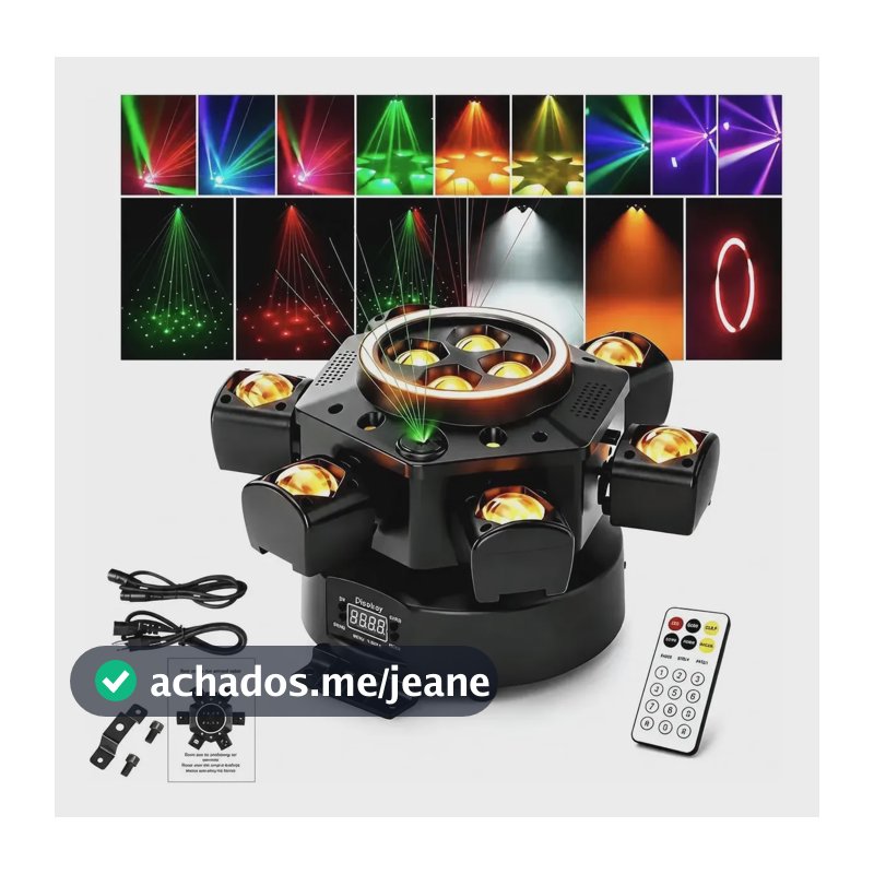 200w Moving Head 10 Leds Rgbw Dmx Iluminação Festa Dj Palco 127/220v