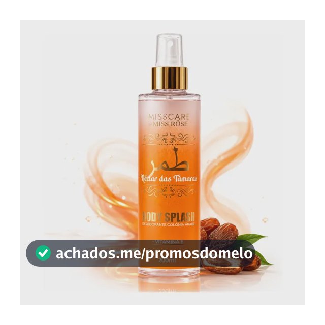 Body Splash Colônia Árabe Feminino Néctar Das Tâmaras 200ml