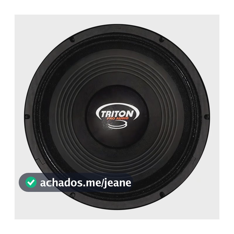 Alto Falante Woofer Triton 10 Slx 600 300wrms 10 Pol 8 Ohms