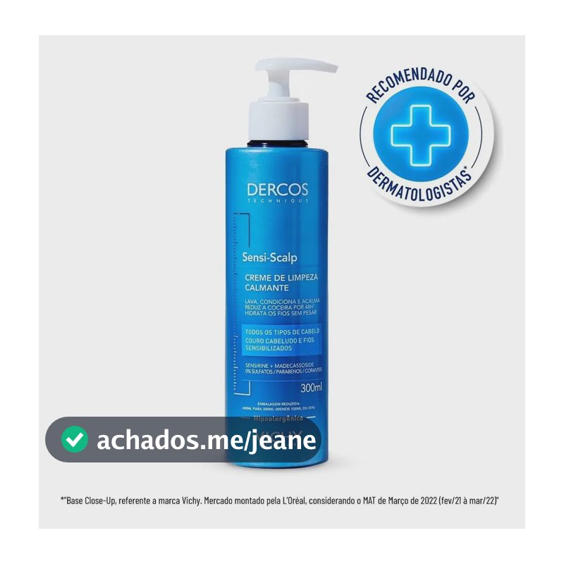 Creme De Limpeza Capilar Sensi Scalp 300ml Vichy Dercos