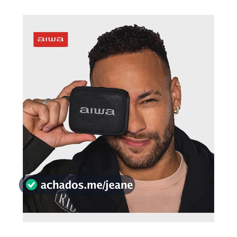 Caixa De Som Speaker Aiwa AWS-SP-07-B 7w Bluetooth Ipx6 Preto