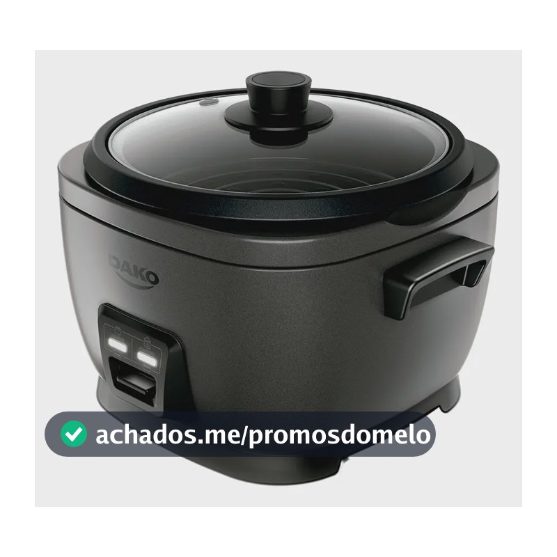 Panela De Arroz Elétrica Dako 700w Com 4 L 10 Xícaras Cinza Cor Cinza-escuro Frequência 60 Hz