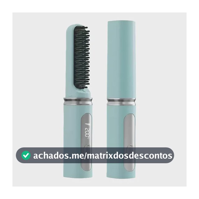 Escova Alisadora Elétrica Portátil Com Display Lcd - A832