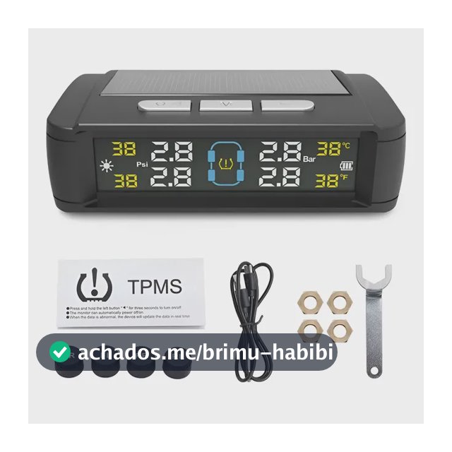 Sensor De Pressão Dos Pneus Sistema De Sensor Externo Alarme