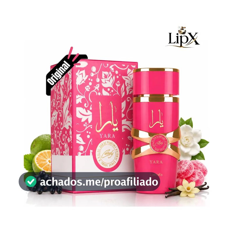 Perfume Árabe Yara Candy Lattafa Feminino Edp 100 Ml
