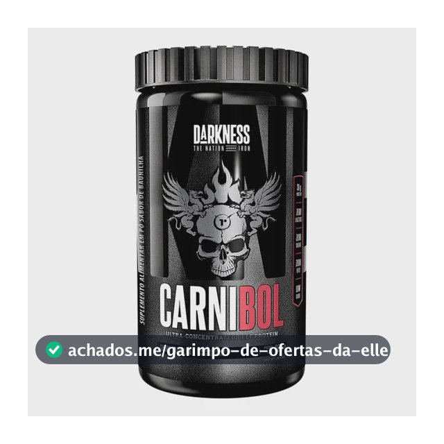 Proteína Darkness Carnibol Beef em pó Sabor Baunilha 900g