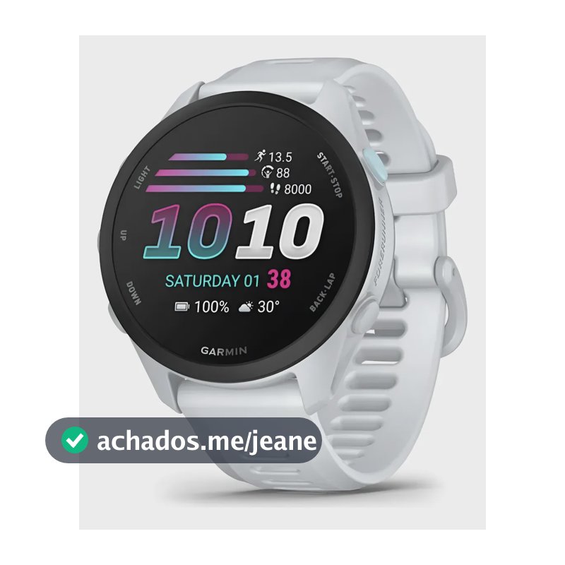 Relógio Garmin Forerunner 70 Branco Nacional Anatel Branco