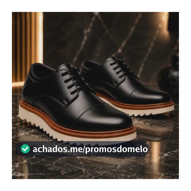Sapato Social Masculino Gugi Oxford Confortável 5401-gg Preto 44 Br
