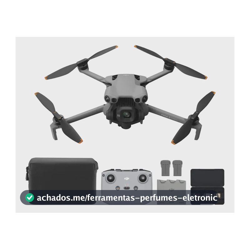 DJI Mini 5 Pro Combo Voe mais com o DJI RC-N3, drone com câmera, sensor CMOS de 1 polegada, drone 4K com detecção omnidirecional de obstáculos, ActiveTrack 360° e 3 baterias - DJI066