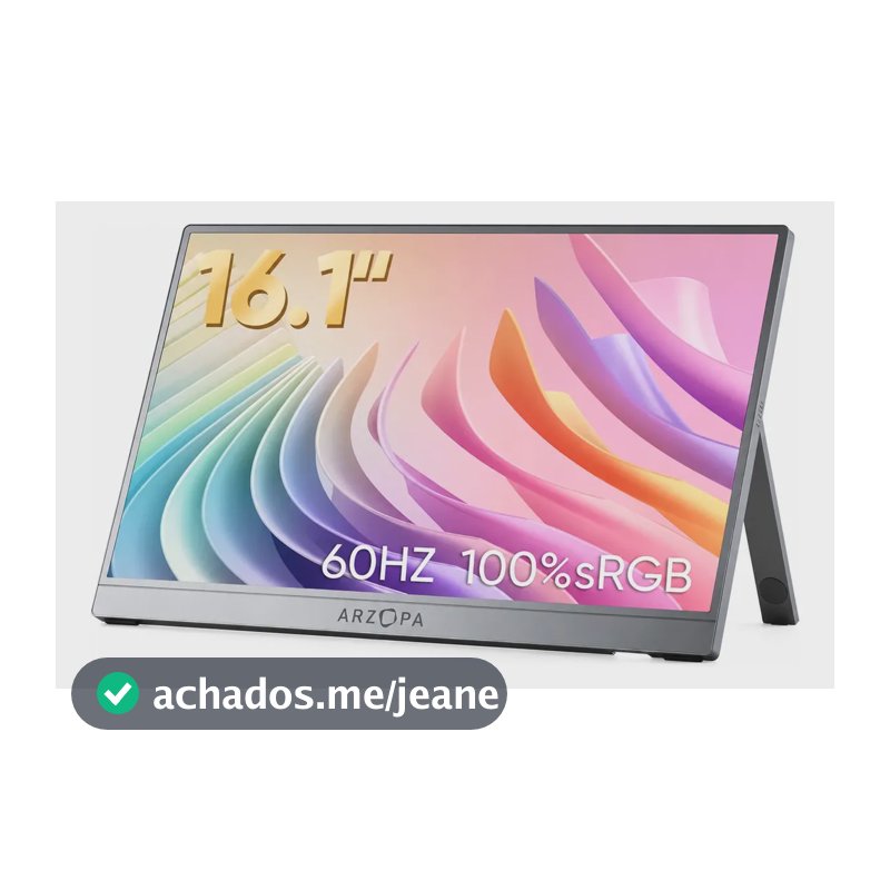 Monitor Portátil Z1c 16.1 100% Srgb Fhd Ips Usb-c Hdmi Cinza