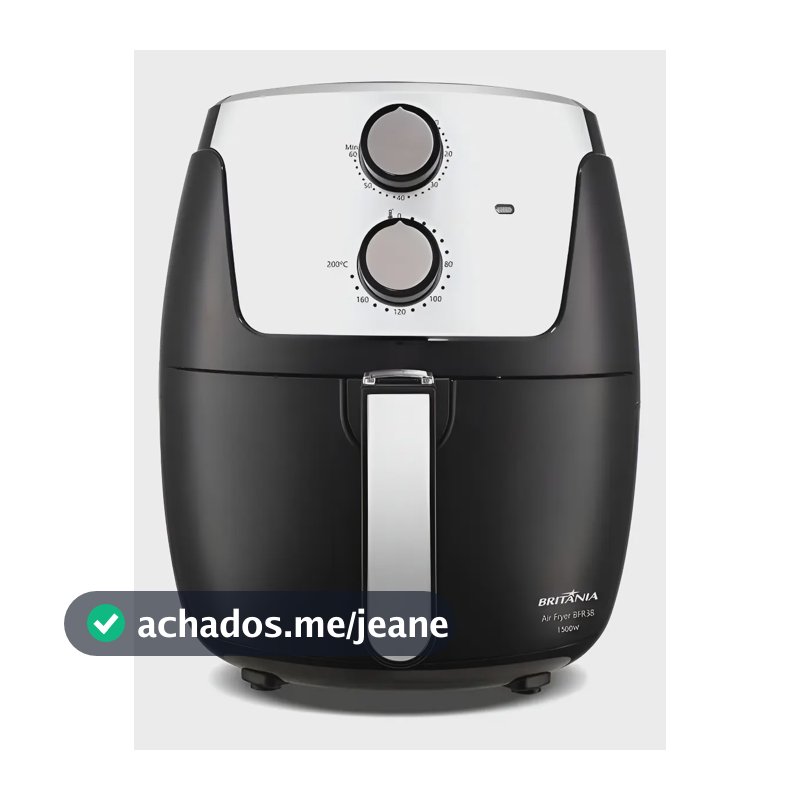 Air Fryer Britânia 4,2L Dura Mais 1500W BFR38 127V