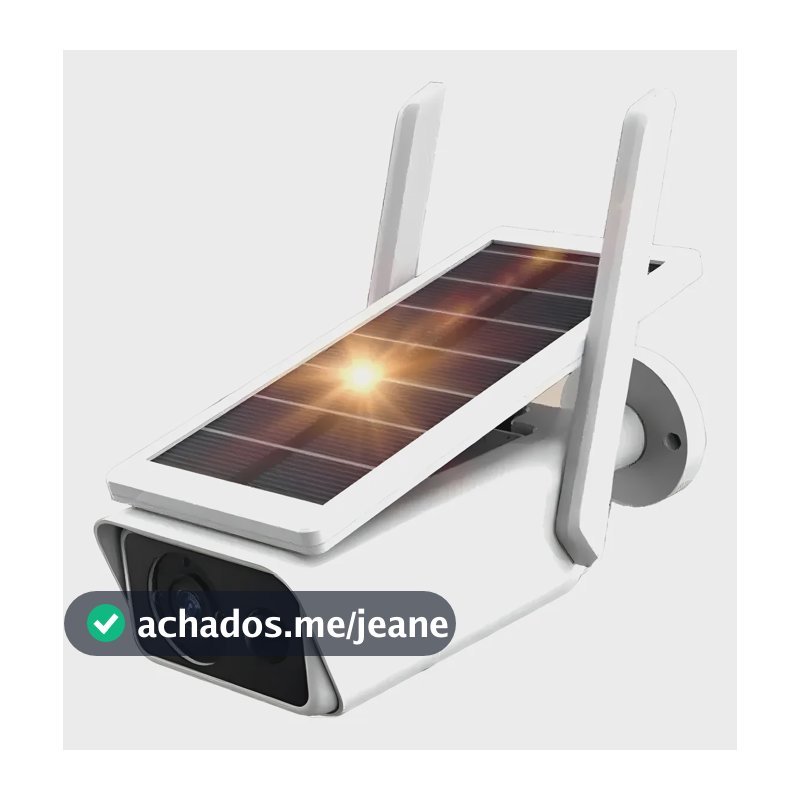 Câmera Ip Wifi Bullet Segurança Ip66 Energia Solar Full Hd Cor Branco Estary Shop