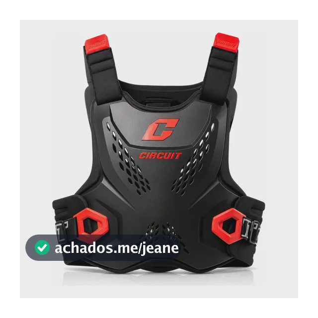 Colete Circuit C84 Defender Protetor Motocross Trilha Enduro Preto Unico