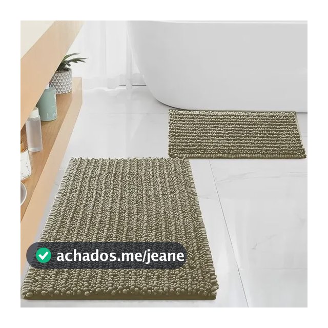 2 Tapetes De Banheiro Macarrãozinho Bolinha Antiderrapante
