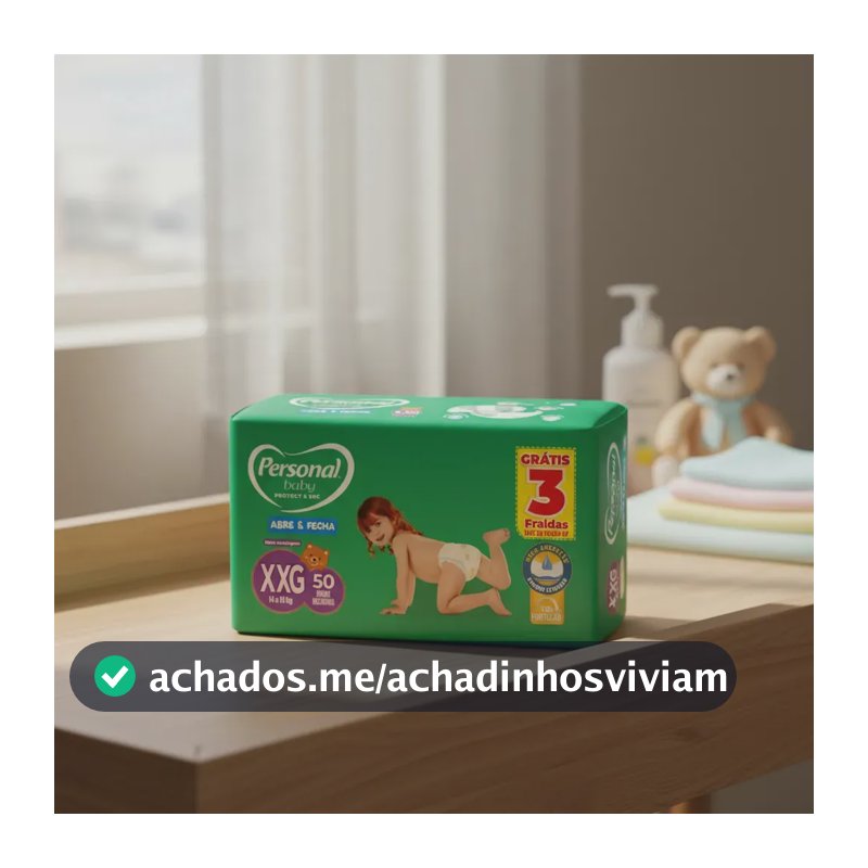 Fraldas Personal Baby Protect & Sec XXG 50und