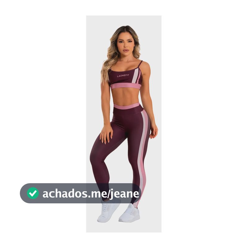 Conjunto Fitness Feminino Calça E Top - Laonefit Virtuosa Conjunto Estampado M