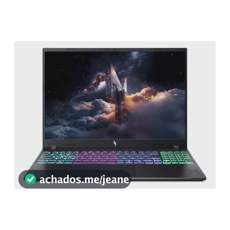 Notebook Acer Nitro 58mm C5 8gb Ram 512gb Ssd Rtx5060 Linux Preto