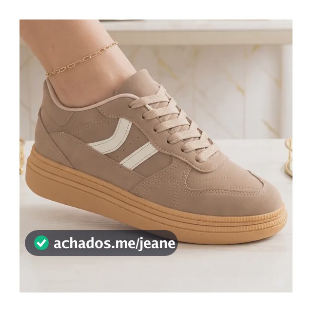 Tênis Casual Moleca Feminino Camurça Oferta Estilo 5816101