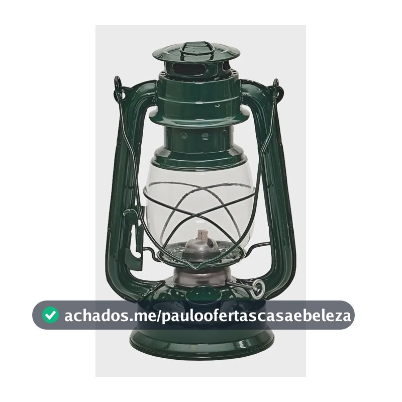 Lampião A Querosene 24cm Lamparina Pequena Luminaria