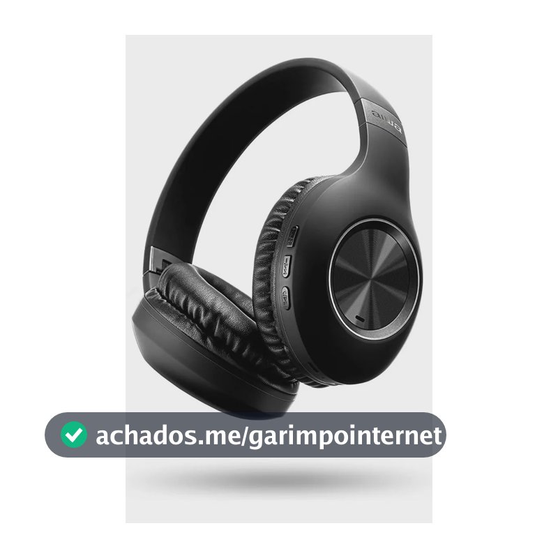 Fone de Ouvido Headphone AIWA HP-02-B Bluetooth ANC Alta Definição