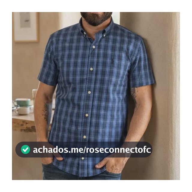 Camisa Masculina Social Oxford Polo Xadrez Lisa