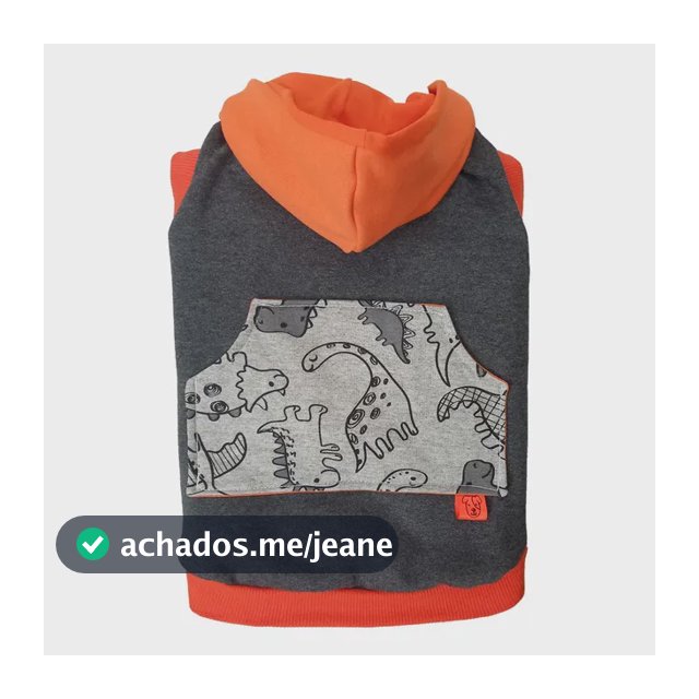 Roupa Pet Moletom Frio Dinossauros Cães Médios Até 22kg Bull