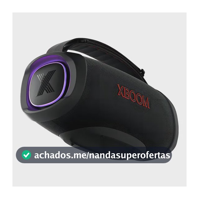 Caixa de Som LG XBOOM GO XG8T Bluetooth 5.3, 40W, Som Imersivo, LED Personalizável, Party Mode, Resistente à Água IPX7, Bateria Longa Duração e Design Compacto